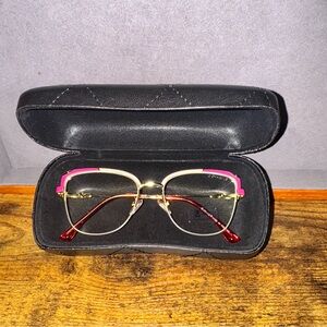 Stylish Pink and Gold Glasses